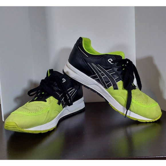 ASICS GEL-Lyte Speed Black/Safety Yellow Size 10.5 Good Condition! - Picture 3 of 8